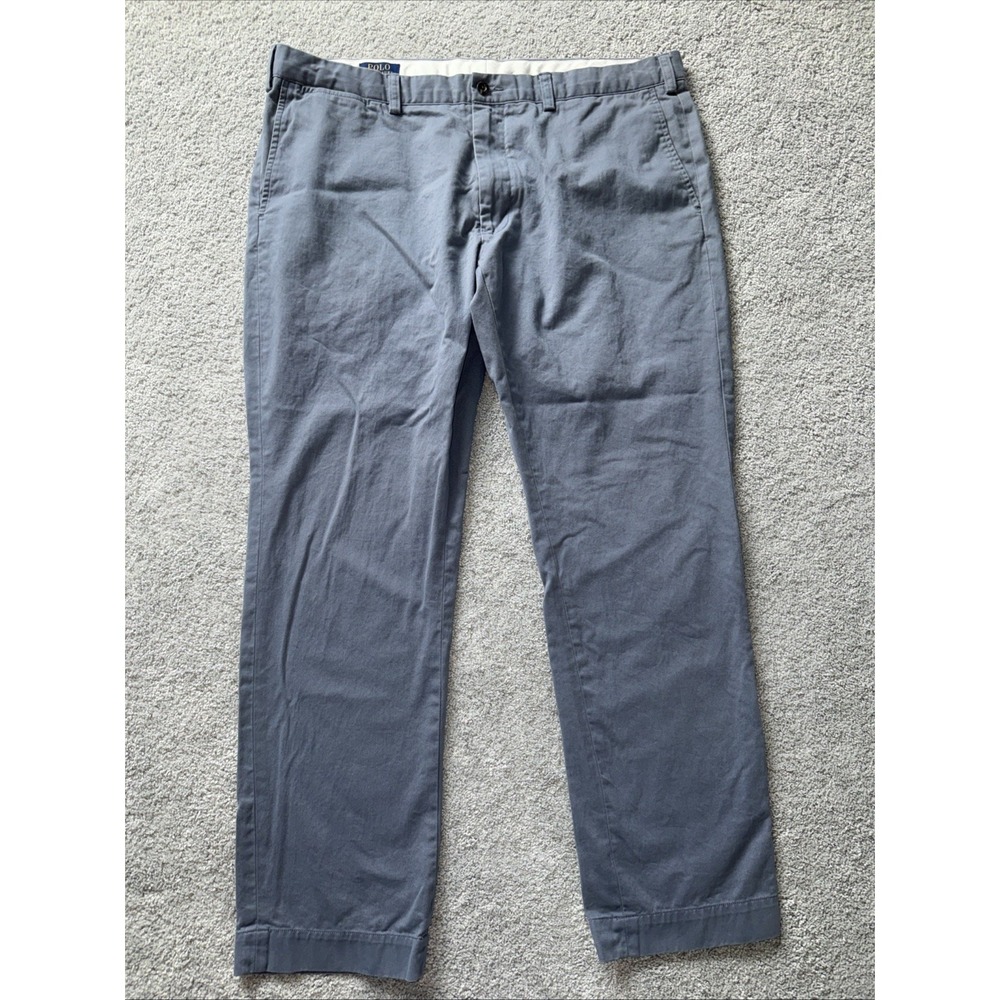 Polo Ralph Lauren Slim Fit Straight Chinos Mens 40x32 Slate blue Pants Office